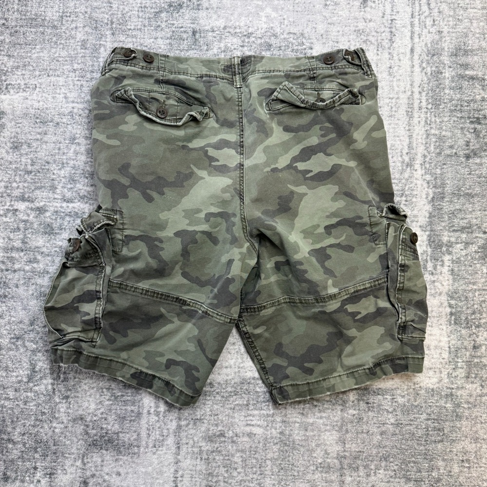 American Eagle Cargo Shorts Mens 36 Green Camo Next Level Flex Military Skater - Picture 8 of 13